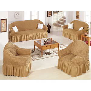 Wholesale stretch elastic bubble sofa cover 3211 set 7 seats couch slipcover