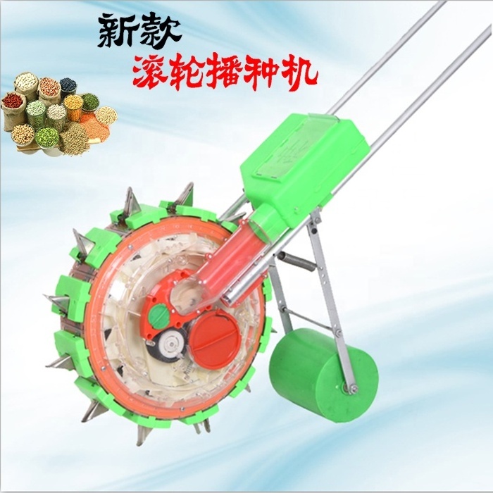 Small hand push corn precision seeder machine manual maize seed planter for sale