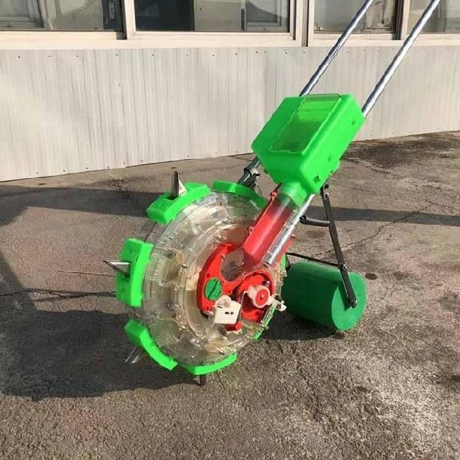 Small hand push corn precision seeder machine manual maize seed planter for sale