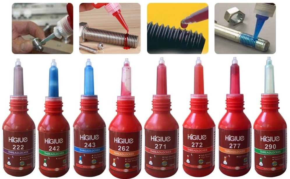 10ml Higlue 243 222 242 272 Screw Glue 638 648 680 Cylinder Locking Adhesive 609 620 Thread Locker 262 263 270 271 277 290