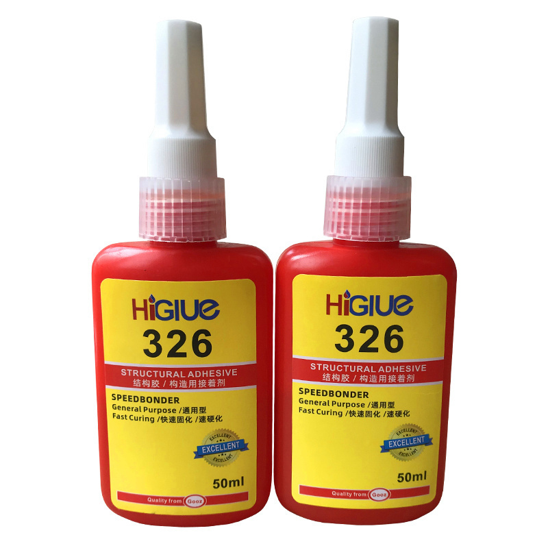 50ml 326 Super Glue Metallic Structural Adhesive for Motor Metal Adhesive Glass Speaker 7649 Accelerator Screw Glue Fast Curing