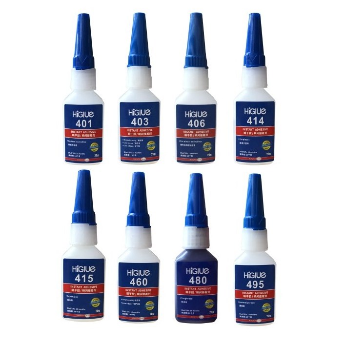 European Market Low Viscosity Fast Curing Instant Adhesive 401 406 460 480 495 496 454 Glue For Bonding, 20g/ 100ml Bottle