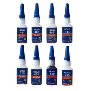 European Market Low Viscosity Fast Curing Instant Adhesive 401 406 460 480 495 496 454 Glue For Bonding, 20g/ 100ml Bottle