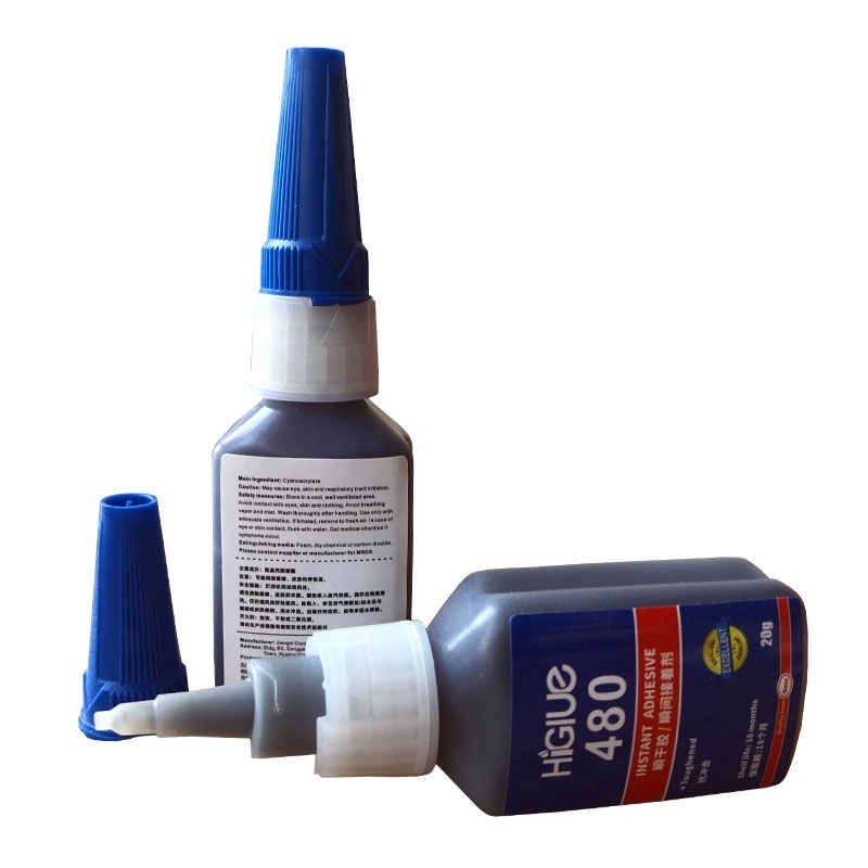 480 Black super glue cyanoacrylate instant adhesive tacky glue