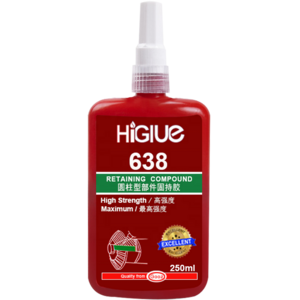 Higlue 638 High Strength Green Liquid Bearing Super Glue Retaining Compound Anaerobic Adhesive 10ml 50ml 250ml