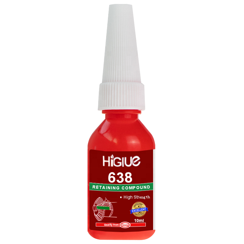 Higlue 638 High Strength Green Liquid Bearing Super Glue Retaining Compound Anaerobic Adhesive 10ml 50ml 250ml