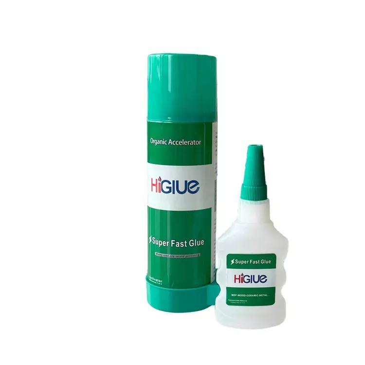 Higlue Two-component 50g /100g Glue + 200ml/400ml Spray CA Glue Cyanoacrylate Adhesive with Activator