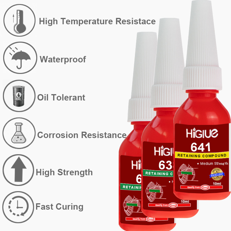 China Loctiter 10ml 50ml 250ml  Retaining Compound For Cylinder Parts 603 609 620 680 638 648 Lock Screw Glue