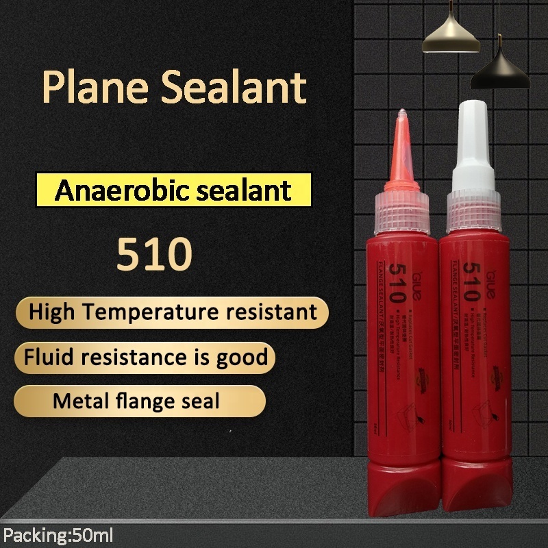 Gasket Maker Flange Sealant Anaerobic Medium Strength 50ml Tube Red Copper Metal