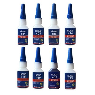 Highest Strength Metal Glass Plastic Bonding Cyanoacrylate Adhesive Fast Super Glue 401 406 414 495 496