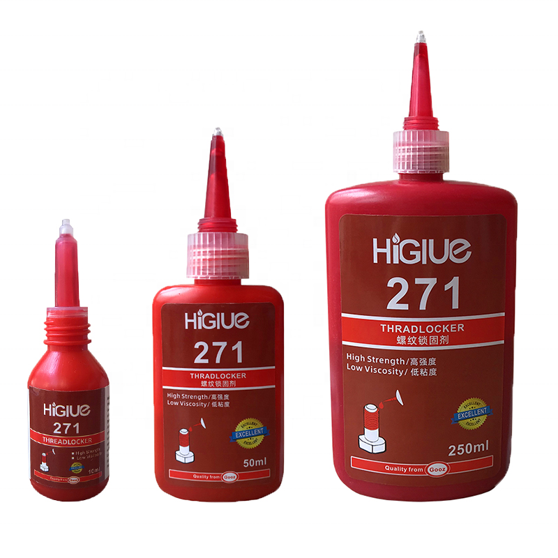 China Factory Price Anaerobic Lock Tight Glue 271 Red Threadlocker Loctitee