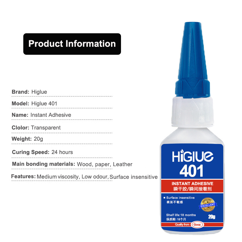 Hot Selling Best Instant Super Glue for Metal 502 505 401 Fast Curing Adhesive