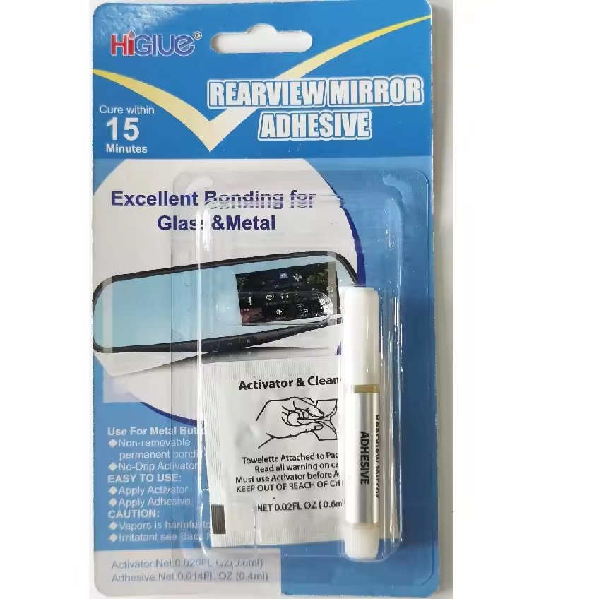 Higlue super strong quick dry Excellent permanent adhesive for rearview mirror