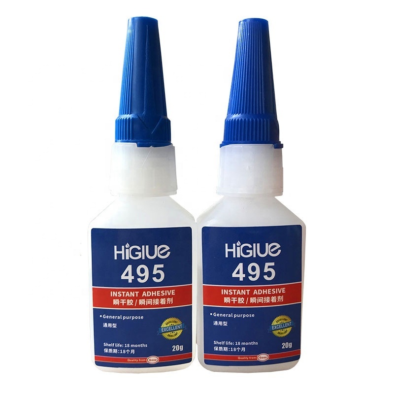 HIGLUE Cyanoacrylate glue 454 401 406 Super glue fast dry adhesive for metal rubber plastic and wood