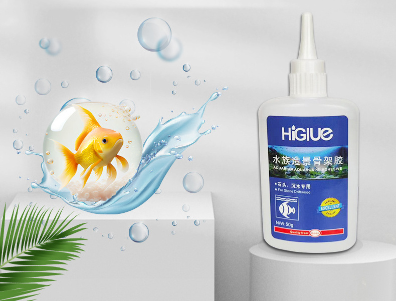 Waterproof Non-Toxic Aquarium Silicone Sealant Clear Glass Glue for Fish Tank Safe