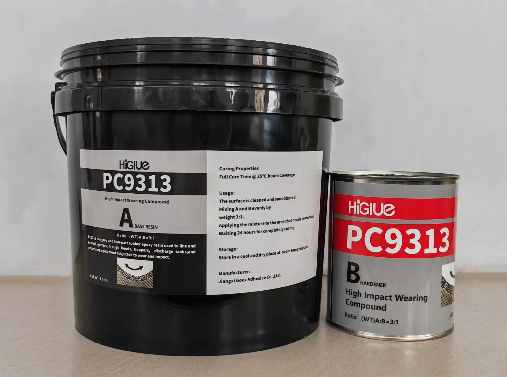 Wearing Compound Ceramic-Filled Coating Epoxy Large Particles Two Component