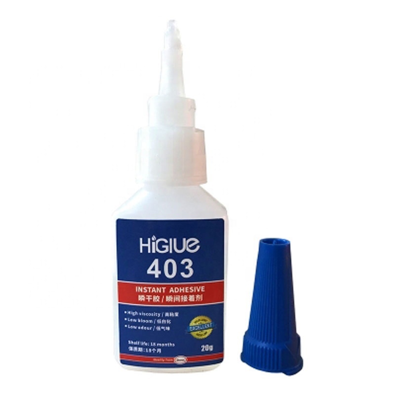 HIGLUE  401 Cyanoacrylate Adhesive Strong Bonding Super Fast Glue For Wood Metal Rubber