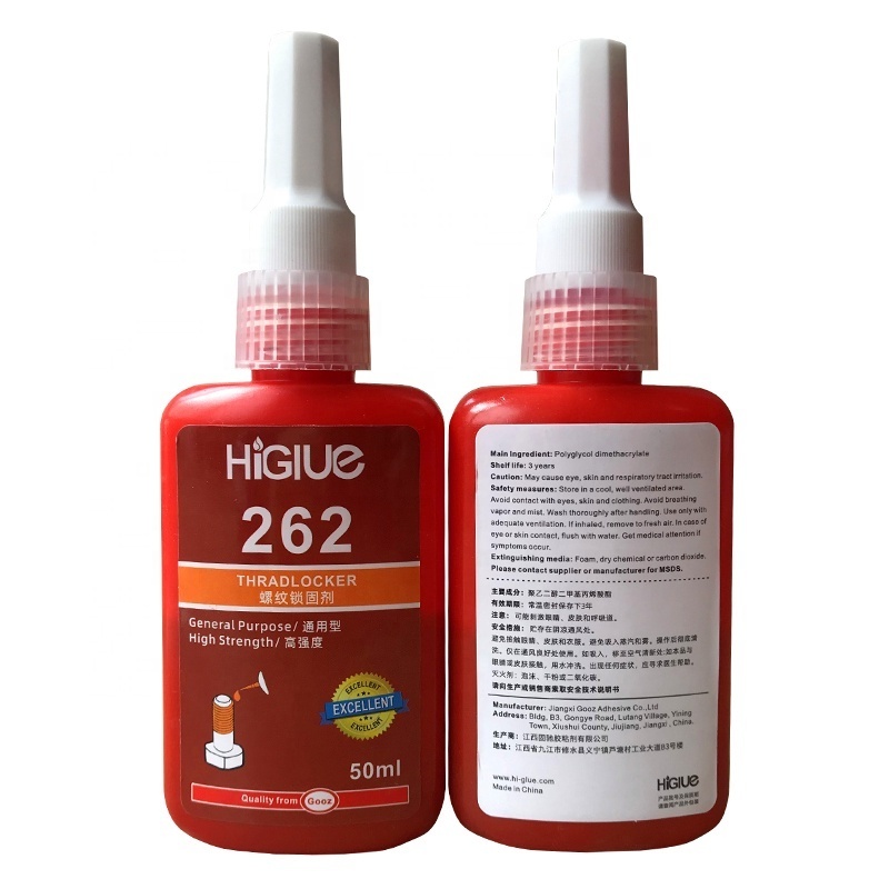 Factory Higlue 222 242 243 262 271 263 290 10ml 50ml Anaerobic Adhesive Sealant Metal Thread locker