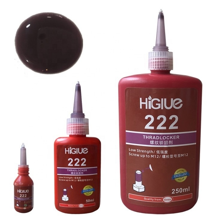 HIGLUE Thread locker Medium Strength 243 Blue Anaeribic Adhesive Thread sealant Screw Glue