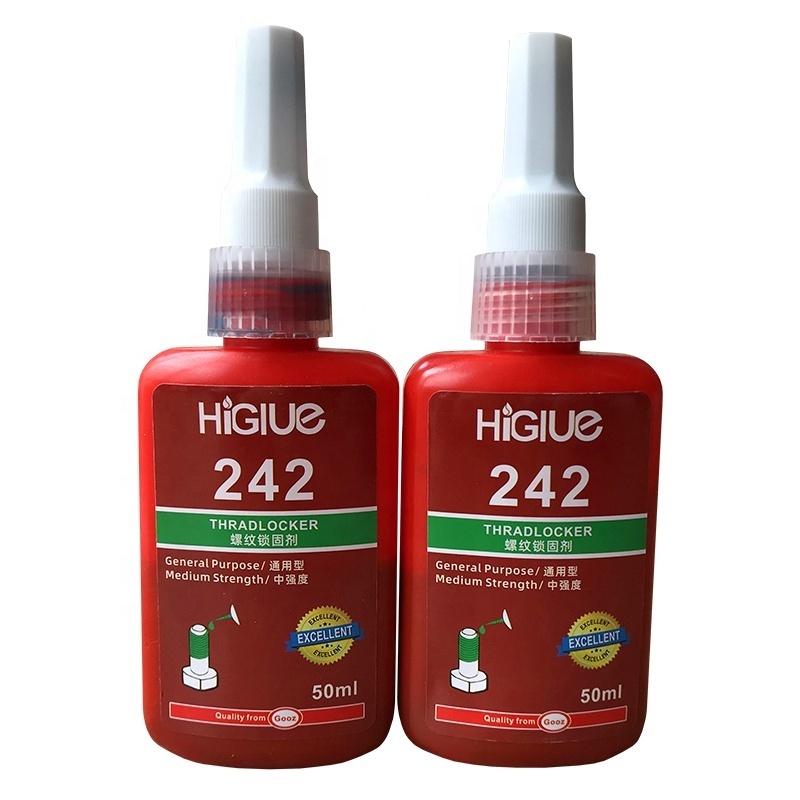 Factory Higlue 222 242 243 262 271 263 290 10ml 50ml Anaerobic Adhesive Sealant Metal Thread locker