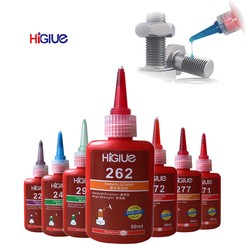 Higlue Thread Lockier Blue temperature Anaerobic adhesive 50ml/250ml lock tight screw glue