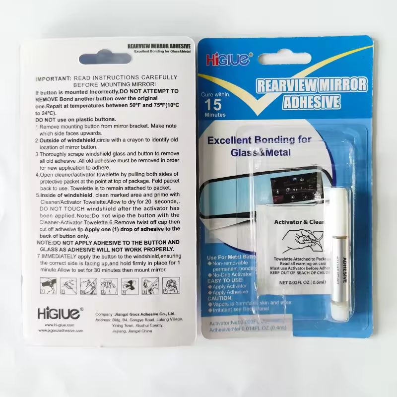 Automotive Rearview Mirror Adhesive Kit Liquid