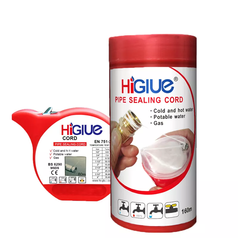 Higlue 55 white 150m 160m strip sealing adhesives &neutral silicone sealants thread neutral silicone sealant lock magic rope