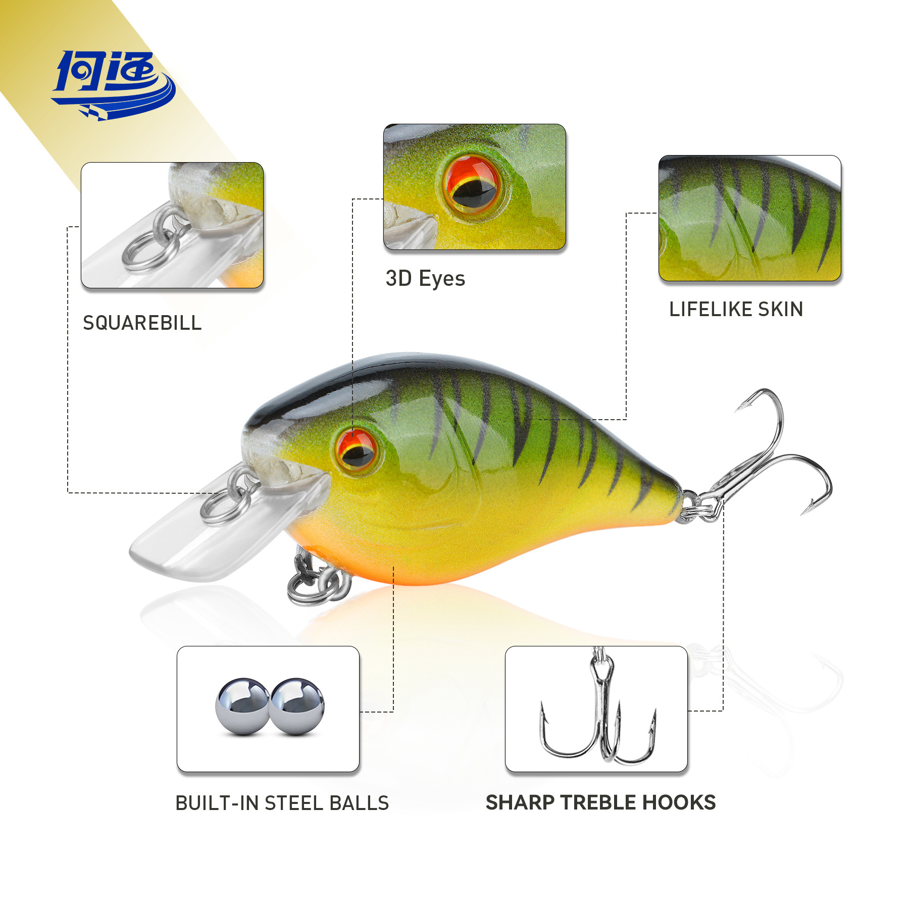 3D Fishing Lure Eyes 2.8IN Unpainted Blank Spinner Spoon Molds Bait Soft Plastic Top Water Pike Bass Crank Fishing Lures Kit