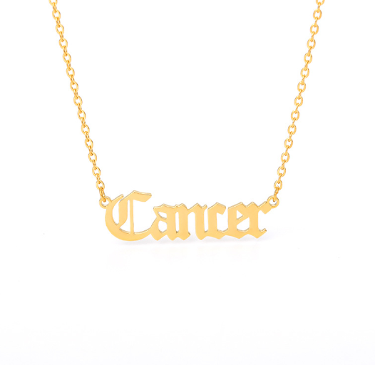 Go Party Hot jewelry stainless steel chain pendant stainless steel zodiac horoscope necklace