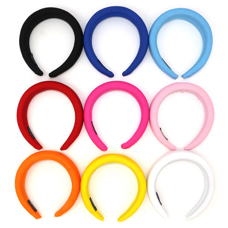 Go Party Wholesale hot padded fashion hair hoop 20 Colors women sponge headband