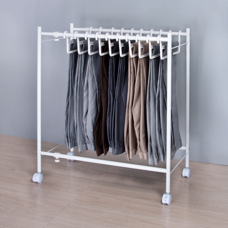 Best selling plastic pants trousers hanger with clips trouser pants jeans hanger wardrobe trouser hangers rack PR-50