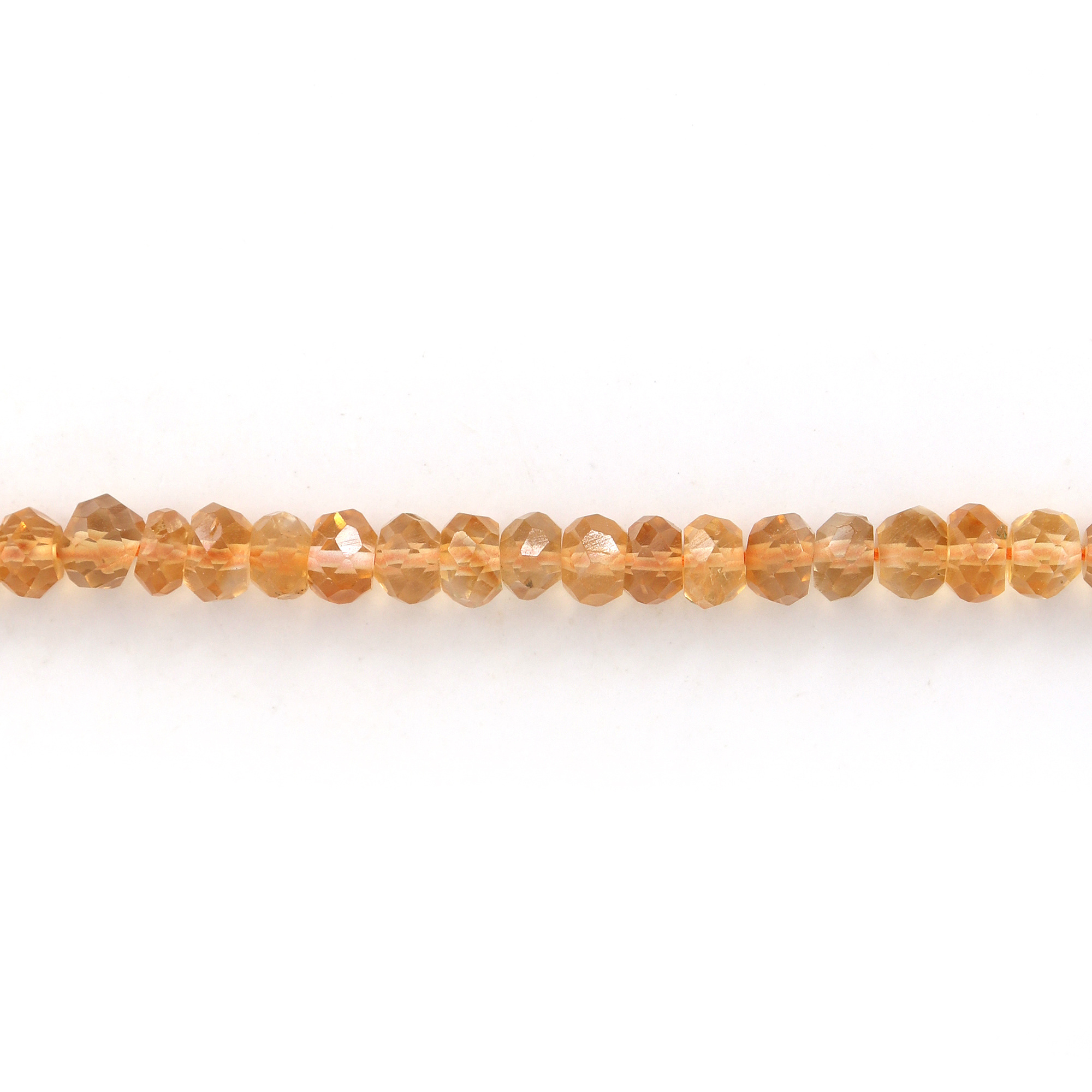 Citrine Loose Gemstone Top Quality Natural Machine Cut Beads Faceted Drill Strand Free Size Jewelry Making High Quality Stone