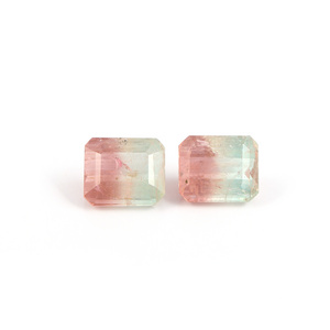 Octagon Shaped Watermelon Tourmaline Faceted Cut Free Size Natural Top Quality Loose Gemstone For Jewelry Making