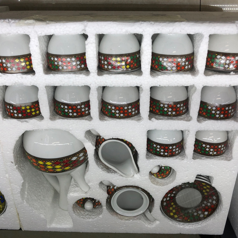 2023 new design 29 piece coffee set with jebena for Ethiopian Traditional ceremony with special design