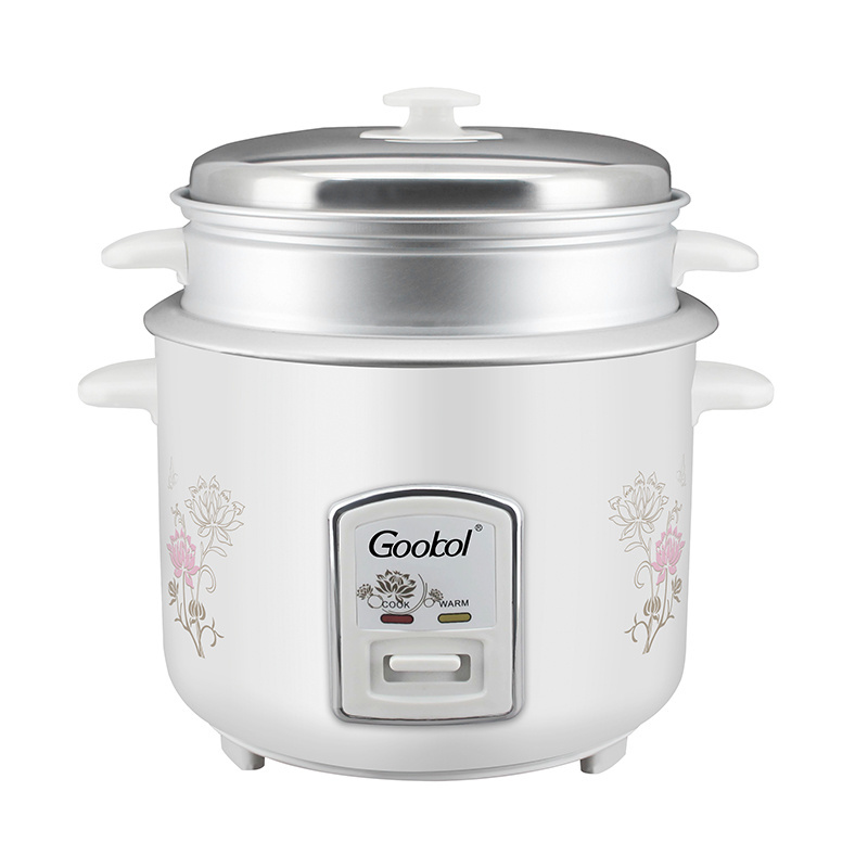 free 3L Top Quality double pots Rice Cooker Electric ss pot Rice Cooker Guangdong Manufacture