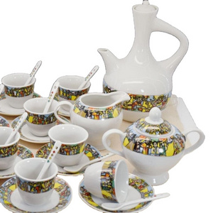 2023 new design 29 piece coffee set with jebena for Ethiopian Traditional ceremony with special design