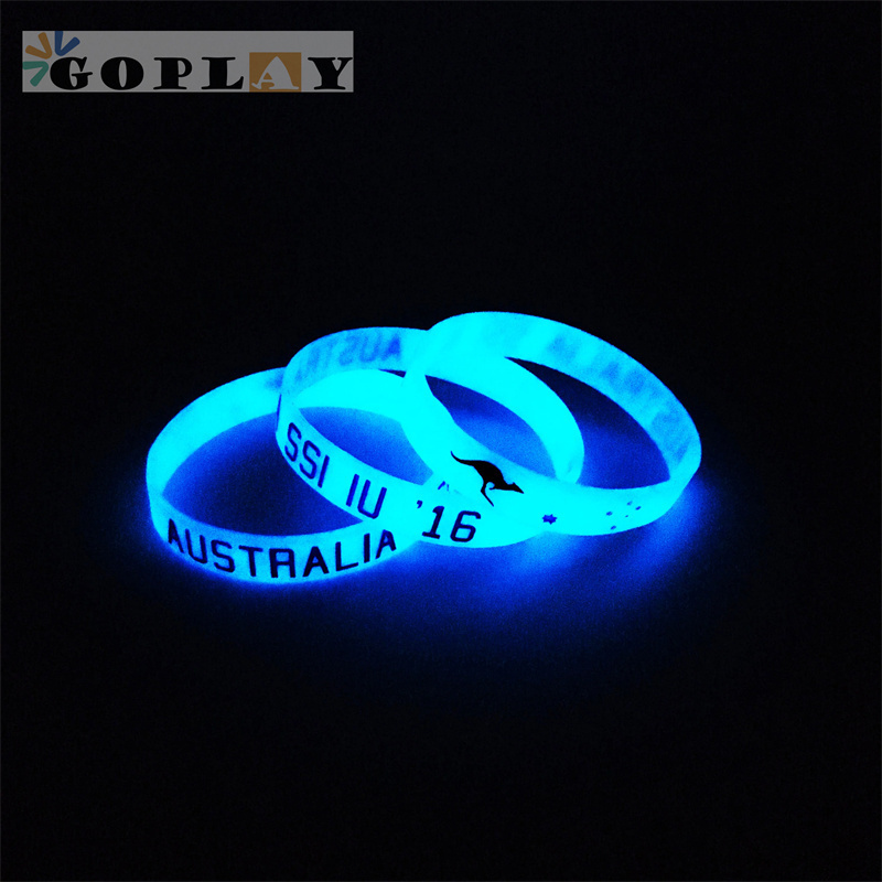 Luminous Silicone Wristbands Rubber Bracelets elastic event Silicone wristbands Glow in The Dark