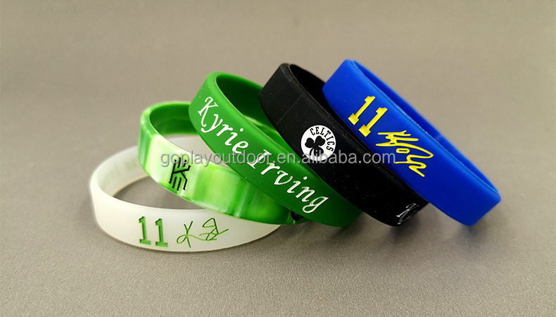 Luminous Silicone Wristbands Rubber Bracelets elastic event Silicone wristbands Glow in The Dark