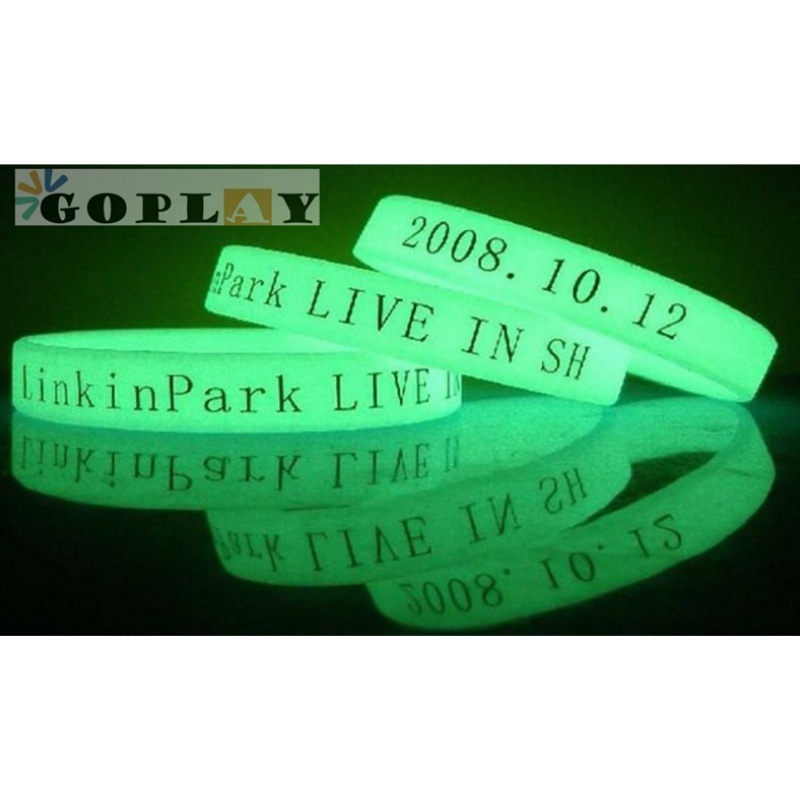 Promotional High Quality Sports Silicon Wrist band Custom Silicone Bracelet Silicone Glow In The Dark Wristbands With Logo