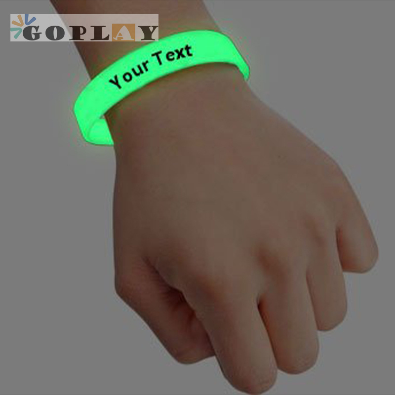 Promotional High Quality Sports Silicon Wrist band Custom Silicone Bracelet Silicone Glow In The Dark Wristbands With Logo