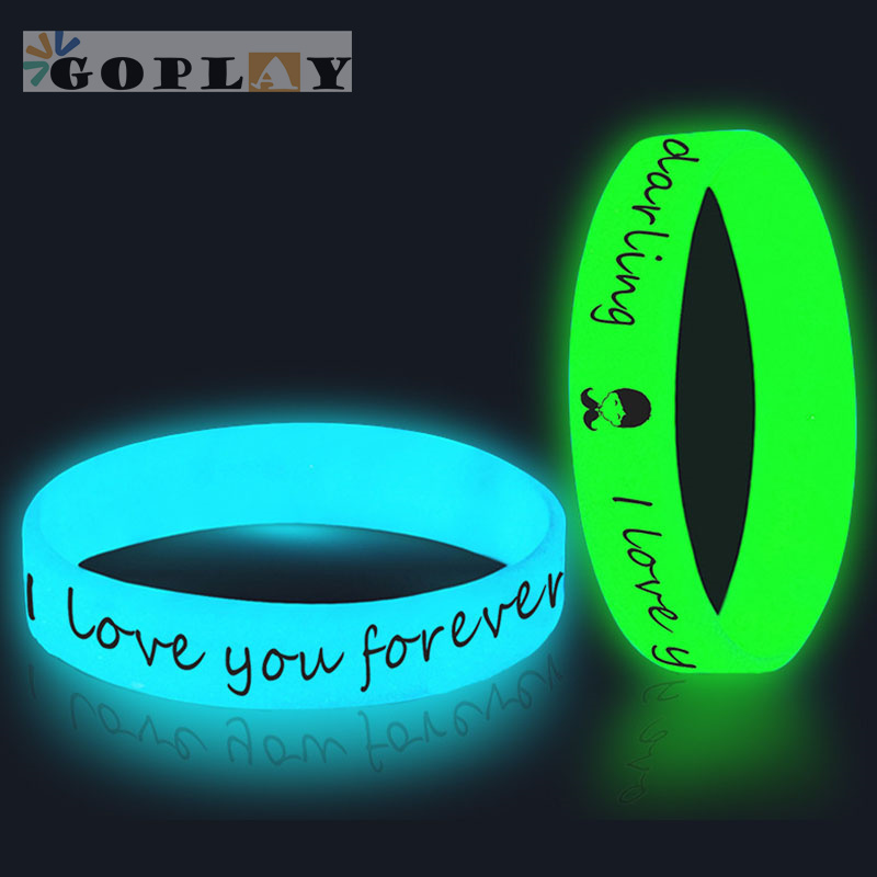 Promotional High Quality Sports Silicon Wrist band Custom Silicone Bracelet Silicone Glow In The Dark Wristbands With Logo