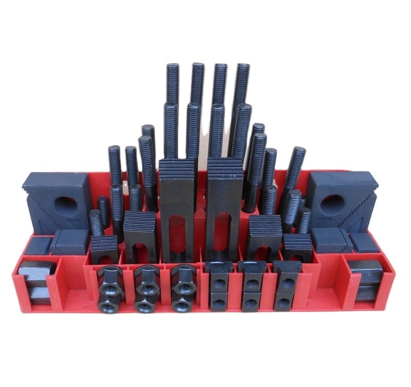 Hardening  quality milling machine clamping set M8 58pcs mill clamp kit vice,clamping tool A3 material  heat deal