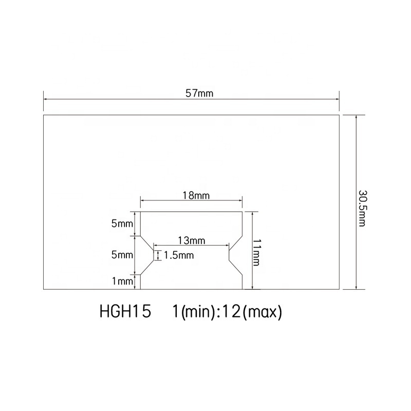 HLTNC CN U shaped nylon bellows flexibility dust cover for linear laser guide rail cover HGR 15 20 25 30