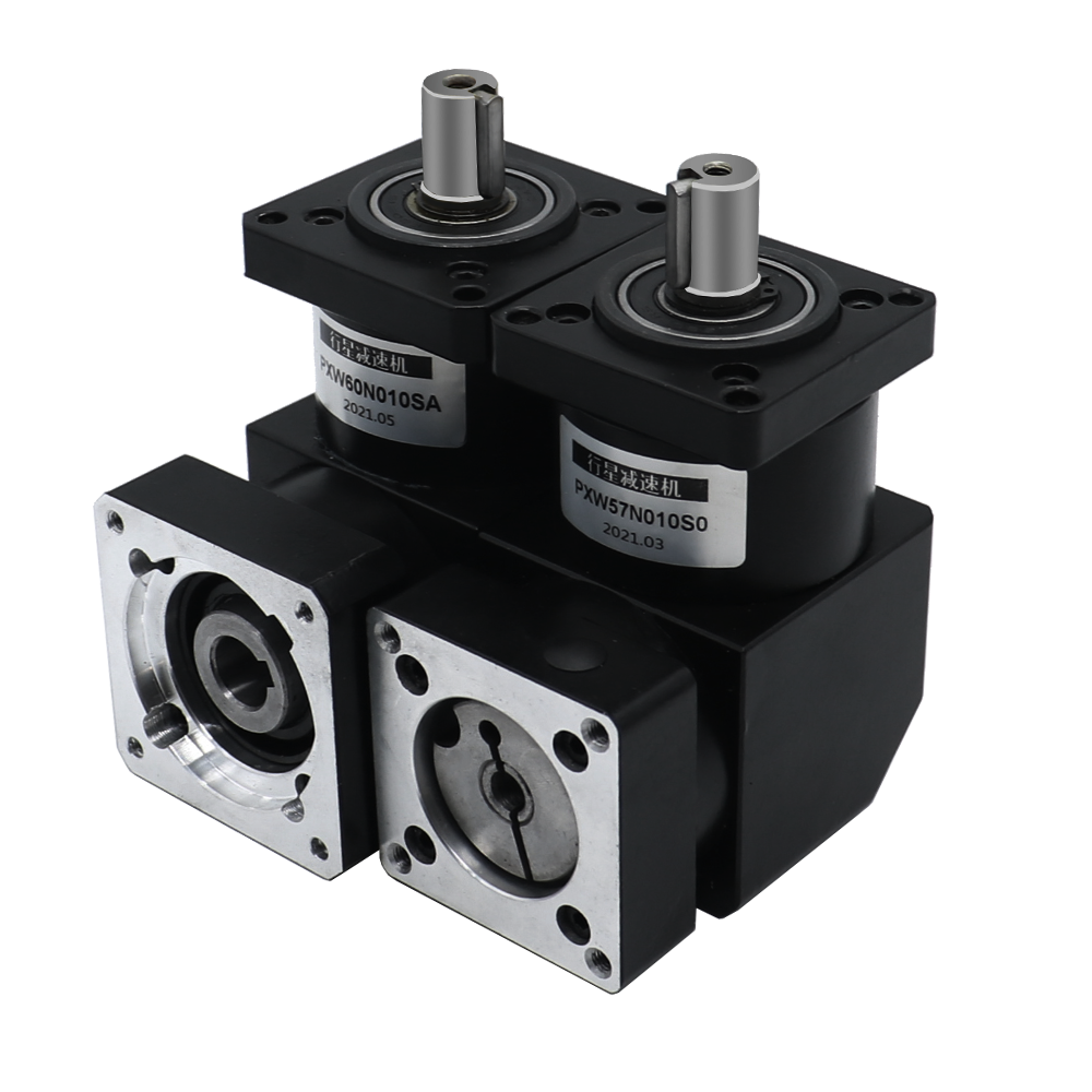 Nema 23 NEMA24  Stepper Motor Stepping 90 Degree Right Angle Servo Planetary Speed Reducer PXW57/60 Gearboxes for Machine Tools