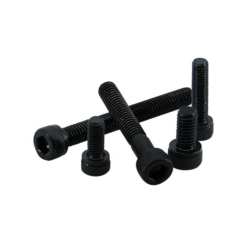 Plain Carbon Steel 12.9 Strength M4 Inner Hexagon Bolt Hexagonal Socket Head Bolt Hexagon Socket Bolt