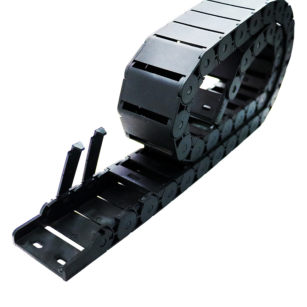 HLTNC 18*37 R28 Industrial Machine Plastic Flexible CNC Machine Cable Carrier Tray Drag Chain