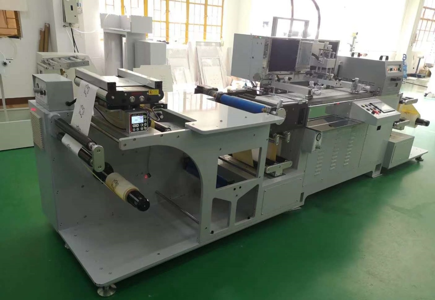 SY-320 one color automatic UV silk screen printing machine