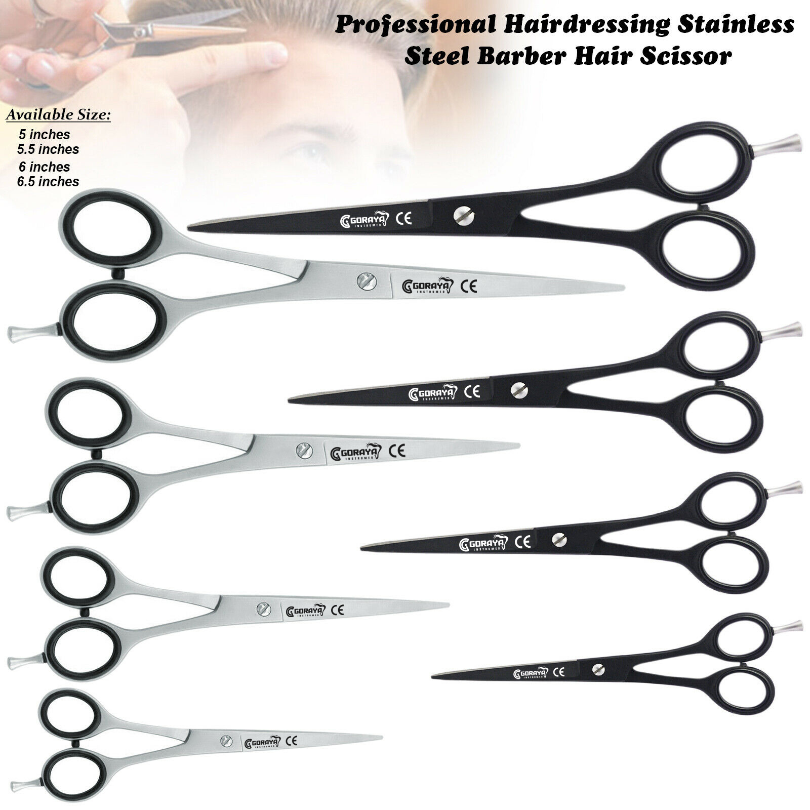 HOT SALE GORAYA GERMAN Hair Cutting Thinning Scissors Professional Salon Hairdressing Set CE ISO APPROVED