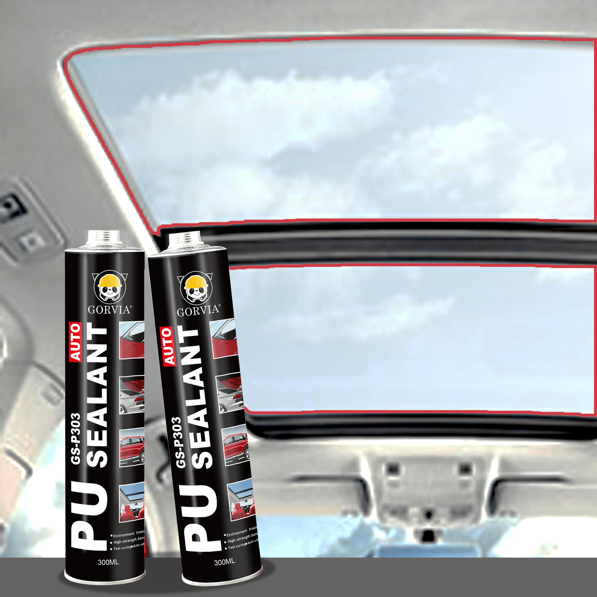 GORVIA Auto Glass High Quality Polyurethane Adhesive Metal Joint PU Sealant for Car