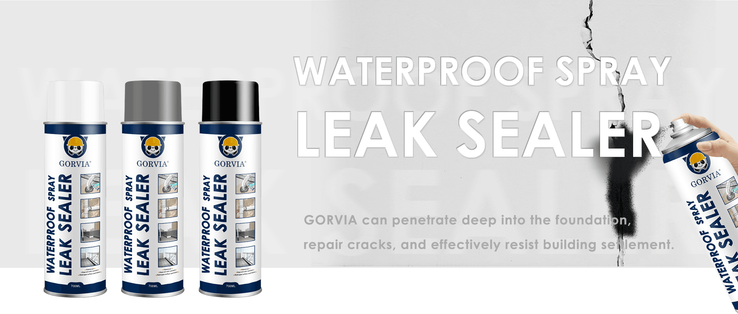 GORVIA Fast Dry 450ml Waterproof Sealant Leak Sealer